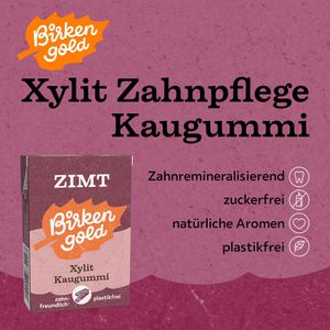 Produktbild für Kaugummis Birkengold Natur, Zimt
