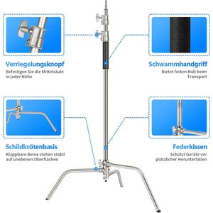 Produktbild für Stativ Neewer SC320, Höhe bis 320 cm