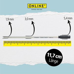 Produktbild für Kugelschreiberminen Online International, 40010/3