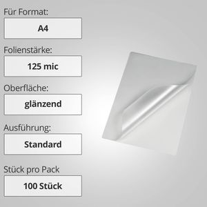 Produktbild für Laminierfolien Hama 00050565, DIN A4