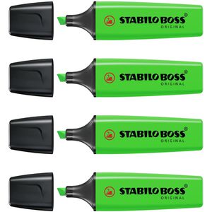 Textmarker Stabilo Boss Original, 4 Stück