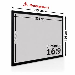 Produktbild für Beamer-Leinwand ESMART Professional MIRALE GRAU