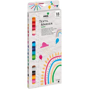 Produktbild für Textilmarker Kreul 90721 medium Junior, sortiert