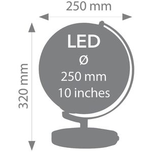 Produktbild für Globus TROIKA Terra Light Citylights, Ø 25cm