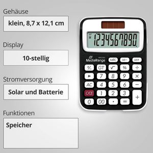 Produktbild für Taschenrechner MediaRange MROS190