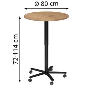 Produktbild für Stehtisch Hammerbacher ST08, asteiche