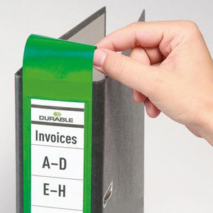 Produktbild für Rückenschilder Durable Ordofix 809005, grün