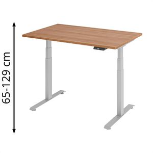 Produktbild für Schreibtisch Böttcher-AG Base Lite, nussbaum / silber