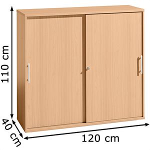 Produktbild für Schiebetürenschrank Hammerbacher H-Serie, Holz