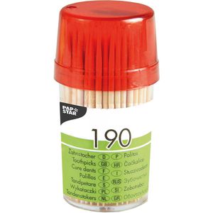 Zahnstocher Papstar 12694, in Spenderdose, 6,5 cm