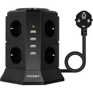 Steckdosenwürfel Voomy Power S8, 2m Kabel