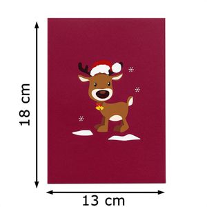 Produktbild für Weihnachtskarte papercrush 3D Rentier