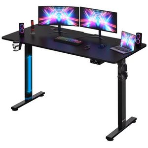 Produktbild für Schreibtisch CASARIA 109359, schwarz / schwarz