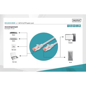 Produktbild für Netzwerkkabel Digitus DK-1644-250, grau