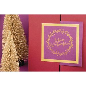 Produktbild für Motivstempel Rayher 29196000 Kranz, aus Holz