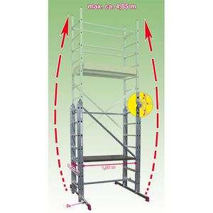 Produktbild für Gerüst Krause CORDA, 916273, Arbeitshöhe 4,85m