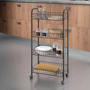 Produktbild für Nischenregal Metaltex Ascona Lava, 344504000, mit Rollen