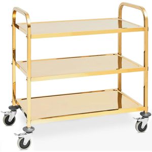 Servierwagen Royal-Catering RCSW 3.1G, gold, aus Edelstahl