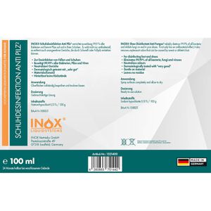 Produktbild für Schuhdesinfektionsspray INOX Anti-Pilz, 1521400