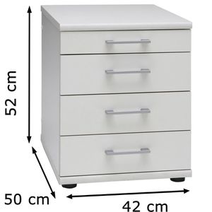 Produktbild für Standcontainer Möbelpartner Serie 200, weiß