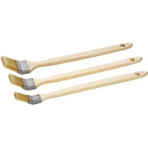 Böttcher-AG Malerpinsel Set 3-teilig, 25 – 50mm, Heizkörperpinsel, alle Farben und Lacke, Chinaborste