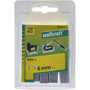 Produktbild für Tackerklammern Wolfcraft 7016000, 6mm