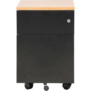 Produktbild für Rollcontainer G-Office MPS/P.2, aus Metall, schwarz