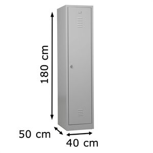 Produktbild für Spind G-Office WRD/1.1840, lichtgrau