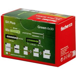 Produktbild für Dübel Fischer 567807, SX Plus Green