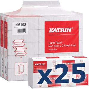 Papierhandtücher Katrin Non Stop L, Fresh Line, 95193, 2-lagig