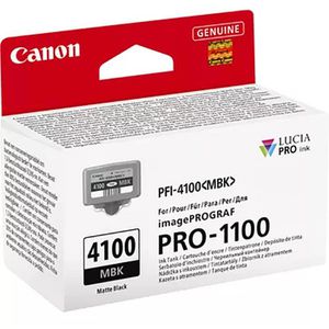 Produktbild für Tinte Canon PFI-4100MBK schwarz matt