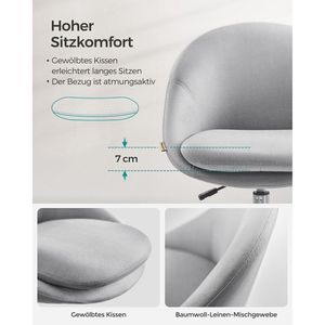 Produktbild für Bürostuhl Songmics OBG020G01V1