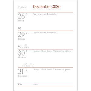Produktbild für Mondkalender Korsch 222427, Der kleine Mondkalender, Jahr 2027