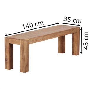 Produktbild für Sitzbank Wohnling WL1.464, MUMBAI, bis 150 kg