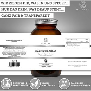 Produktbild für Magnesium Qidosha Citrat, 300 Kapseln