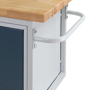 Produktbild für Werkbank ADB 44742, anthrazit, mit Rollen