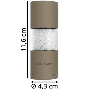 Produktbild für Gewürzmühle LARS-NYSØM Sjael Taupe Brown, Höhe 11,6 cm