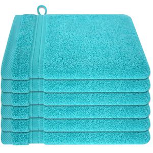 Waschlappen Dyckhoff Siena Set, aqua, 16 x 21 cm