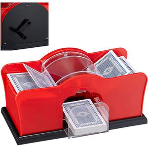 Kartenmischmaschine Relaxdays mit Kurbel