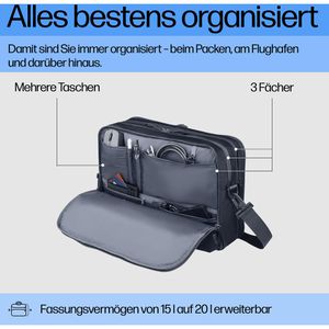 Produktbild für Laptoptasche HP Travel Plus A2CE2AA, graublau
