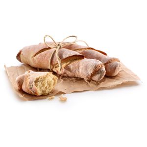 Produktbild für Backform Lekue für 4 Mini-Baguettes, perforiert, aus Silikon