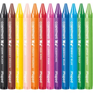 Produktbild für Wachsmalstifte Maped 861011 Color Peps Wax