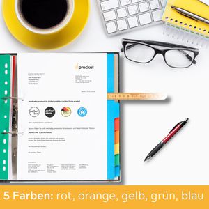 Produktbild für Register perfect-line A4 Überbreite, blanko