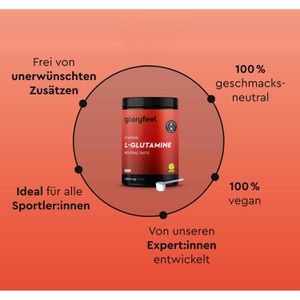 Produktbild für Glutamin gloryfeel Aminosäure L-Glutamin, Getränkepulver