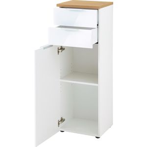 Produktbild für Badschrank Germania Pescara, 2753-513, mit 4 Füßen, weiß/eiche