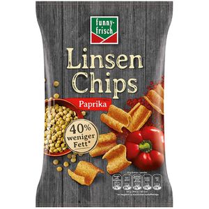 funny-frisch Chips Paprika Style, Linsen Chips, 90g