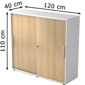 Produktbild für Schiebetürenschrank Hammerbacher 1753S, Holz
