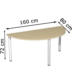 Produktbild für Besprechungstisch Geramöbel S-710713-AS, Halbkreis