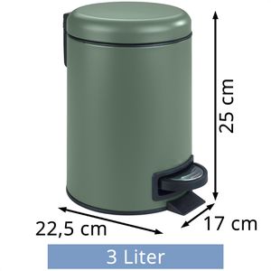Produktbild für Mülleimer Wenko Leman, dunkelgrün