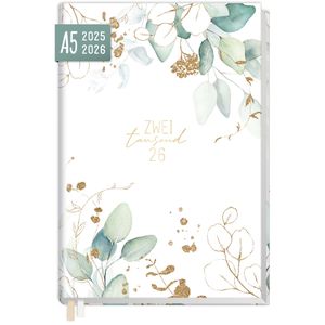 Produktbild für Buchkalender Häfft Chäff-Timer Blattgold 2025/2026